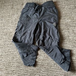 Tech style boys athletic pants grey lined drawstring waist sz xs 4 like new